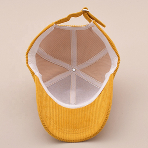 Custom Embroidery 6-Panel Baseball Hat Unstructured Corduroy <b>Dad</b> Cap for Outdoor Performance-for Cycling Hip Hop Fashion Canvas - Product Image 6