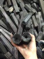 Charbon de chicha hexagonal de qualité supérieure, fabriqué à la machine, 100% bois dur naturel, cendres blanches, barbecue (BBQ) 8350J