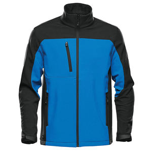 Vestes softshell d'hiver tendance à blocs de couleurs, col montant, 3 poches sur le devant, personnalisables OEM, respirantes, durables, style streetwear pour hommes - Product Image 4