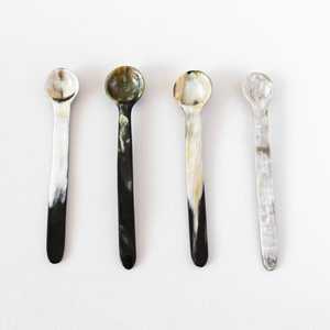 Vente chaude cuillère en corne de Style ange pour la maison hôtel et restaurant pour Dessert crème glacée et soupe pour bébé par artisanat croissant - Product Image 3