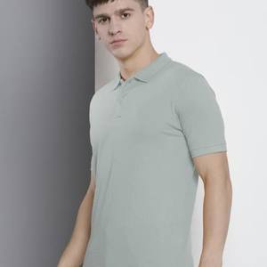 T-shirt brodé de haute qualité Polo Tee Shirt Hommes T Shirt Coton T Shirt Uni pour Hommes - Product Image 6