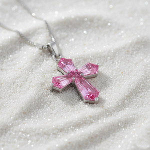 Pendentif et breloques en or 925 argent massif avec diamant de laboratoire rose fantaisie VVS 1 carat certifié GIA IGI, bijoux fins, cadeau pour lui - Product Image 3