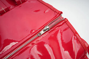 Hot Sale Women's Sexy Shiny Leather Corset Belt Bustier Waist Trainer Body Shaping Seamless Embroidery Black Red Plus Size - Product Image 6