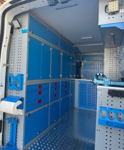 OEM Mobile Service Workshop <b>Van</b> Shelving System Overhead Cabinets Workbench Ladder Holder Tool Storage Modular <b>Van</b> <b>Rack</b> Easily - Product Image 2