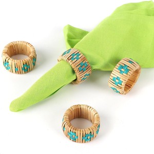Best Selling Rattan Napkin <b>Ring</b> <b>Hand</b> Woven Rattan <b>Holders</b> for Party Decoration Dining Table - Product Image 5