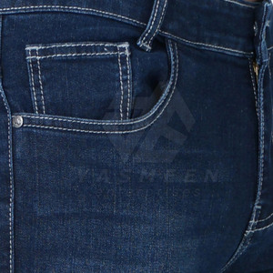 Jean droit décontracté taille moyenne 100% coton pour hommes meilleure qualité nouveau style motif solide couleur personnalisée respirant hiver moyen - Product Image 6