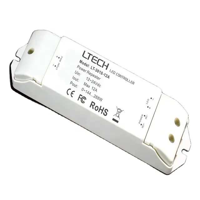 LTECH LT-3010-12A 12-24V Dimmer Power Repeater dimming PWM Power Amplifier Single channel dimming LED Power Repeater