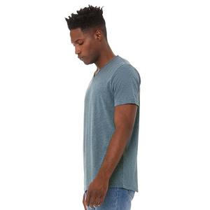 T-shirt unisexe à manches courtes et col en V Heather Slate XS (Style Original Label T-shirts pour hommes) - Product Image 2