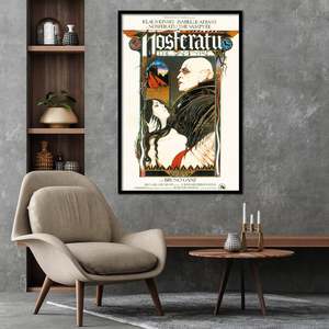 Nosferatu the Vampire Art Deco Style <b>Poster</b> Black Frame Wall Decor Paper <b>Poster</b> - Product Image 1