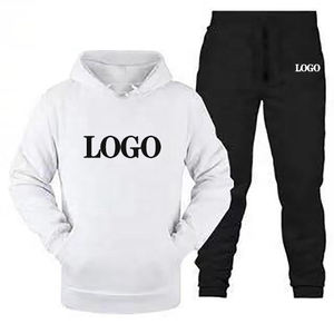 Conjuntos de 2 Piezas de Sudadera con Capucha y Pantalones Deportivos de Algodón para Hombre, Impresión Digital Personalizada, Ropa Deportiva de Invierno, Estilo Urbano, Costuras en Contraste, ODM - Product Image 1