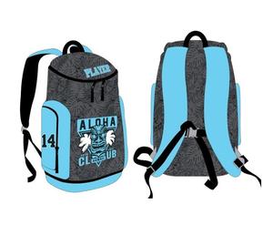 Sac à dos d'équipe souple personnalisé par sublimation avec fermeture éclair, sac d'entraînement scolaire sportif, matériau Cordura, fabricant OEM SSB-0017 - Product Image 2