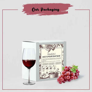 Savon Solide Artisanal Végétalien au Vin Rouge, Base de Savon à Faire Fondre 1kg, Sans Alcool, pH 9.7, pour Blanchiment de la Peau, Antiseptique, Savon de Toilette Solide - Product Image 4