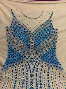 Bordado Personalizado con Pedrería Azul para Vestidos de Noche - Product Image 5