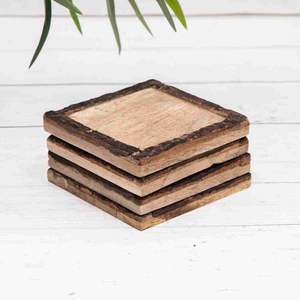 แผ่นรองแก้วไม้วอลนัท สั่งทำโลโก้ได้ รูปทรงสี่เหลี่ยมหรือทรงกลม ทำจากไม้บีชธรรมชาติ สำหรับใช้ในครัว ผลิตโดยโรงงาน - Product Image 6