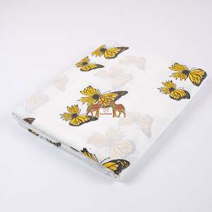 Premium Quality Hot Selling Multicolor Butterfly Printed Cotton Fabric for Garments, Curtains, Cushion Cover - Product Image 1