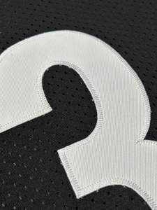 Maillot de football unisexe personnalisé noir uniforme d'équipe court sport compétition d'entraînement décontracté grande taille imprimé nom du joueur - Product Image 4