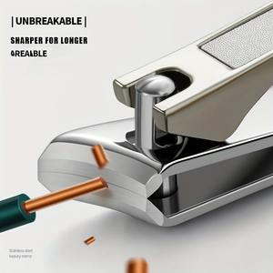 Coupe-ongles professionnels de grande taille, coupe-ongles diagonaux, ensemble de coupe-ongles à ouverture, paquet unique, outils de pédicure - Product Image 4