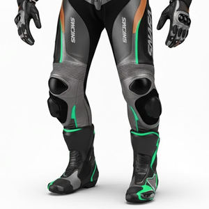 ชุดมอเตอร์ไบค์หนังแท้ชุดหนังแฟชั่นหนังชุดแข่งมอเตอร์ไซค์ดีไซน์ใหม่ล่าสุด - Product Image 6