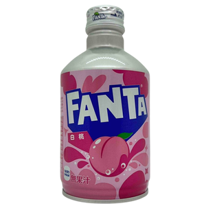 Refresco carbonatado Fannta White Peach 300ml, origen Japón, lata de aluminio, venta al por mayor, bebida para exportación, distribuidor, proveedor. - Product Image 1