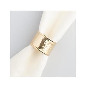 Servilleteros de metal con diseño de hoja único en oro rosa, plata y acabado dorado para Decoración de mesa - Product Image 4