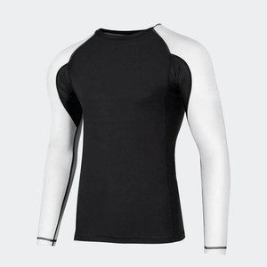 2025 <b>Customized</b> Rash Guard <b>Compression</b> <b>Shirts</b> Lightweight UPF50 Eco-Friendly Anti-Bacterial Spandex/Polyester Sublimation <b>Design</b> - Product Image 1
