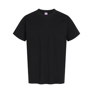 T-shirt à col rond en polyester/coton écologique de haute qualité pour hommes, confortable, doux, coupe ajustée, avec logo personnalisable, livraison DDP - Product Image 1