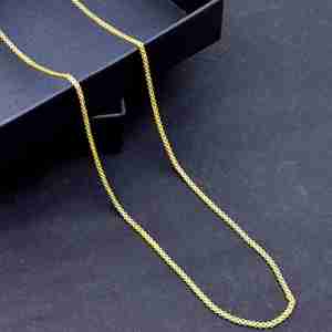 Collar de Cadena con Diseño de Palomitas de Maíz Chapado en Oro Micro de 14K, 18K y 24K al por Mayor, Collares de Cadena de Moda, Cadena Estilo Palomitas de Maíz, Cadena de Latón - Product Image 2