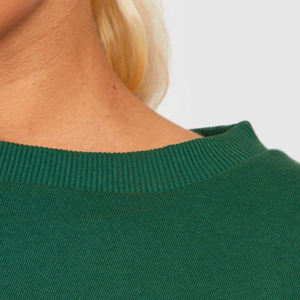 El mejor diseño Otoño Invierno liso mujeres sudaderas suelta moda pulóver mujeres cuello redondo sudadera mujeres transpirable sudaderas - Product Image 5