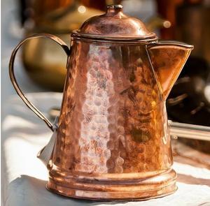 Elegante hervidor de cobre con estilo vintage y detalles hechos a mano adecuado para cocinas rústicas salones de té y decoración de granja - Product Image 3