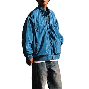 Streetwear Blue Windbreaker <b>Jackets</b> for Men <b>Light</b> Weight Hooded Spring Fashion Nylon Hoodies Sport <b>Jacket</b> <b>Waterproof</b> 2025 - Product Image 3