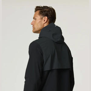 Conjunto de chaqueta de hombre de alta calidad, chándal, capucha con cremallera, cortavientos, chaqueta cortavientos suave brillante personalizada - Product Image 5