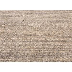 พรมขนสัตว์ทอมือลายเส้นสีเบจและสีน้ำตาล รูปทรงสี่เหลี่ยมผืนผ้าขนาดใหญ่ สำหรับห้องโถง ห้องนั่งเล่น หรือห้องนอน-Hwl-201 - Product Image 3