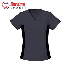 Blouses médicales en polyester et spandex pour femmes, soins de santé, extensibles dans 4 sens, anti-rides, uniformes - Product Image 1