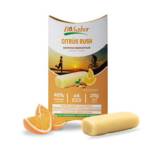 Barritas Saludables Citrus Rush Bisabor 4x25g (Paquete de 100g) Almendras Naturales con Relleno de Naranja, Sabor Dulce para Atletas - Product Image 1