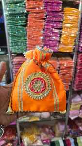 Sacs potlis traditionnels indiens pour femmes, multicolores, pour demoiselles d'honneur, pour mariage, pooja, cadeaux, faveurs de fête indienne, faveurs de l'Aïd - Product Image 6