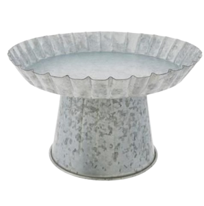 Soporte de pastel de Metal galvanizado Soporte de herramienta de pastel de mesa personalizado decorativo de un solo nivel para celebración de cumpleaños - Product Image 2