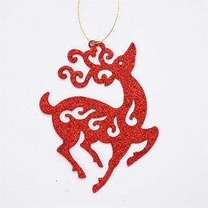 Adornos navideños de Reno colgantes de Metal hechos a mano, árbol decorativo colgante, vacaciones, decoración festiva para el hogar, accesorios de fiesta - Product Image 4