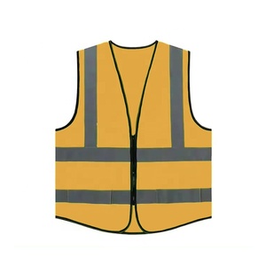 Manufacturing Custom Made Breathable <b>Material</b> Men Workwear Safety Vest Factory Price Slim Fit Men Workwear Safety Vest - Product Image 3