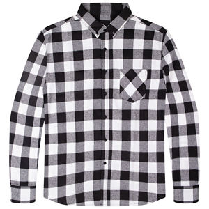 Chemises en flanelle pour hommes boutonné coupe régulière à manches longues décontracté Plaid Vintage Streetwear Anti-rétrécissement chemises pour hommes - Product Image 3