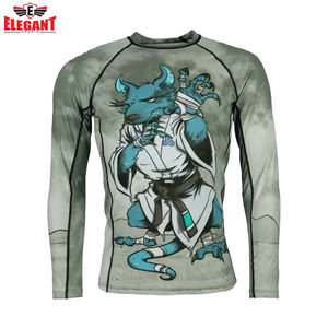 MMA Rash Guard OEM Design Compression Wear pakistan Made New Design Fighting Wear Rash Guard pour hommes par Elegant Sports - Product Image 2