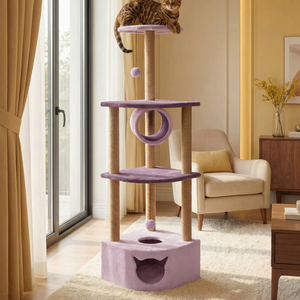 Amistar <b>Cat</b> Oasis – Luxury Tunnel <b>Cat</b> Scratcher, Multi-Functional Playground for All Breeds & Sizes - Product Image 1