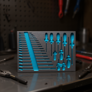 Inserto de Espuma Suave de 2 Componentes Hazet para Cajas de Herramientas 163-58/27 - Product Image 3