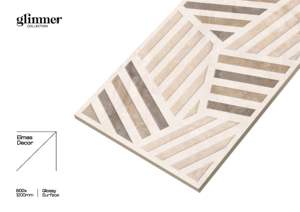Carreaux de porcelaine de luxe contemporains Glimmer Signature Vitrified 600x1200mm, aspect pierre brillant, imitation texture, pour villa intérieure - Product Image 5