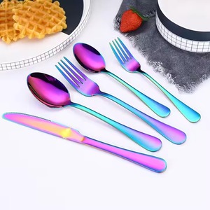 Juego de Cubiertos de Metal con logotipo personalizable al por mayor de MOQ bajo con espejo dorado pulido, suministro directo de fábrica, cubiertos increíbles - Product Image 3