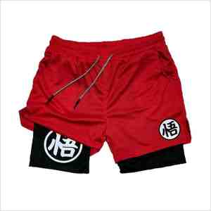 FIT FRONT Industry Manufactured Customized Double <b>Layer</b> Compression Shorts New Design Casual Breathable Shorts Anti-Wrinkle - Product Image 1