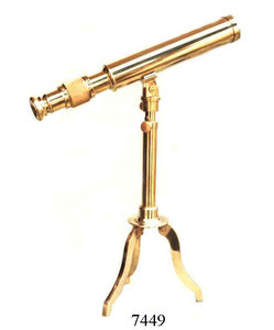 Chất lượng cao hải lý Antique Brass Kính thiên văn với gỗ đứng handmade hải lý Kính thiên văn để bán - Product Image 3