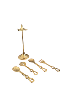 Soporte de espátulas giratorio de latón plegable moderno y sencillo, para encimera o pared, gancho de cocina, estante de almacenamiento, suministro del fabricante - Product Image 4