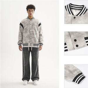 Chaqueta Universitaria de Lana para Hombre, Personalizada con Logotipos Bordados, Cuero Genuino Impermeable, Hecha en Pakistán para la Temporada de Invierno - Product Image 6