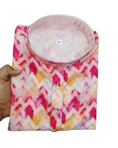 Pijama Kurta de tamaño libre recto para hombres indios de alta calidad, Ropa Étnica, pijama Kurta de moda de proveedor indio para hombres kurta