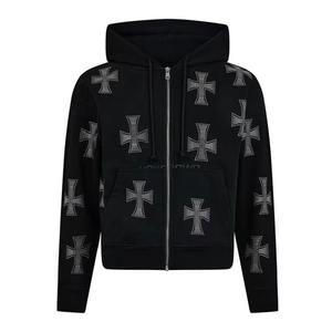 Vêtements pour hommes, survêtements en strass, couleur personnalisée, mode décontractée, survêtements en strass pour hommes en deux pièces - Product Image 5